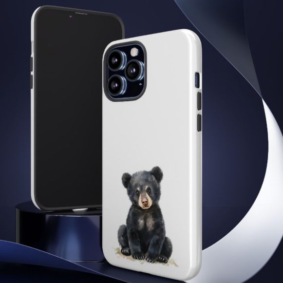 for every phone athestic fun phone case cute bear and phone case basic phone case cute has a cute bear on it with a white baclground and a cute athestic desgin and insites for every phone